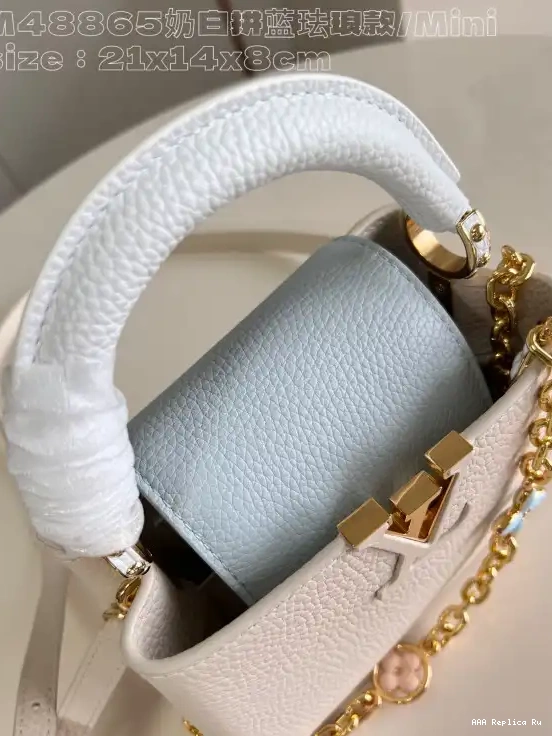 AAA Pruses Bags LOUIS VUITTON CAPUCINES MINI-21*14*8CM 0608